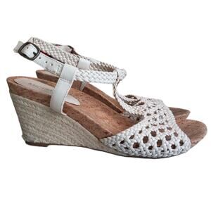 Michelle D Espadrille Wedge Sandals Shoes Women's Size 8.5